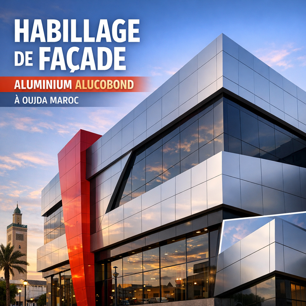 Habillage en Alucobond à Oujda