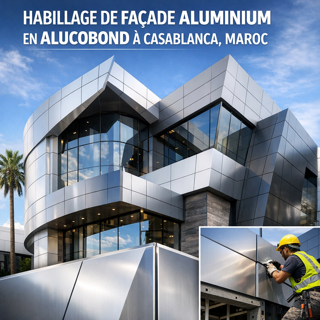 Habillage de Façade en Alucobond à Casablanca