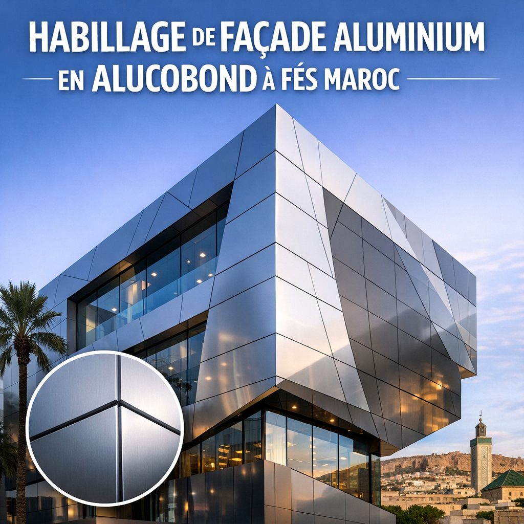 Habillage en Alucobond à Fès