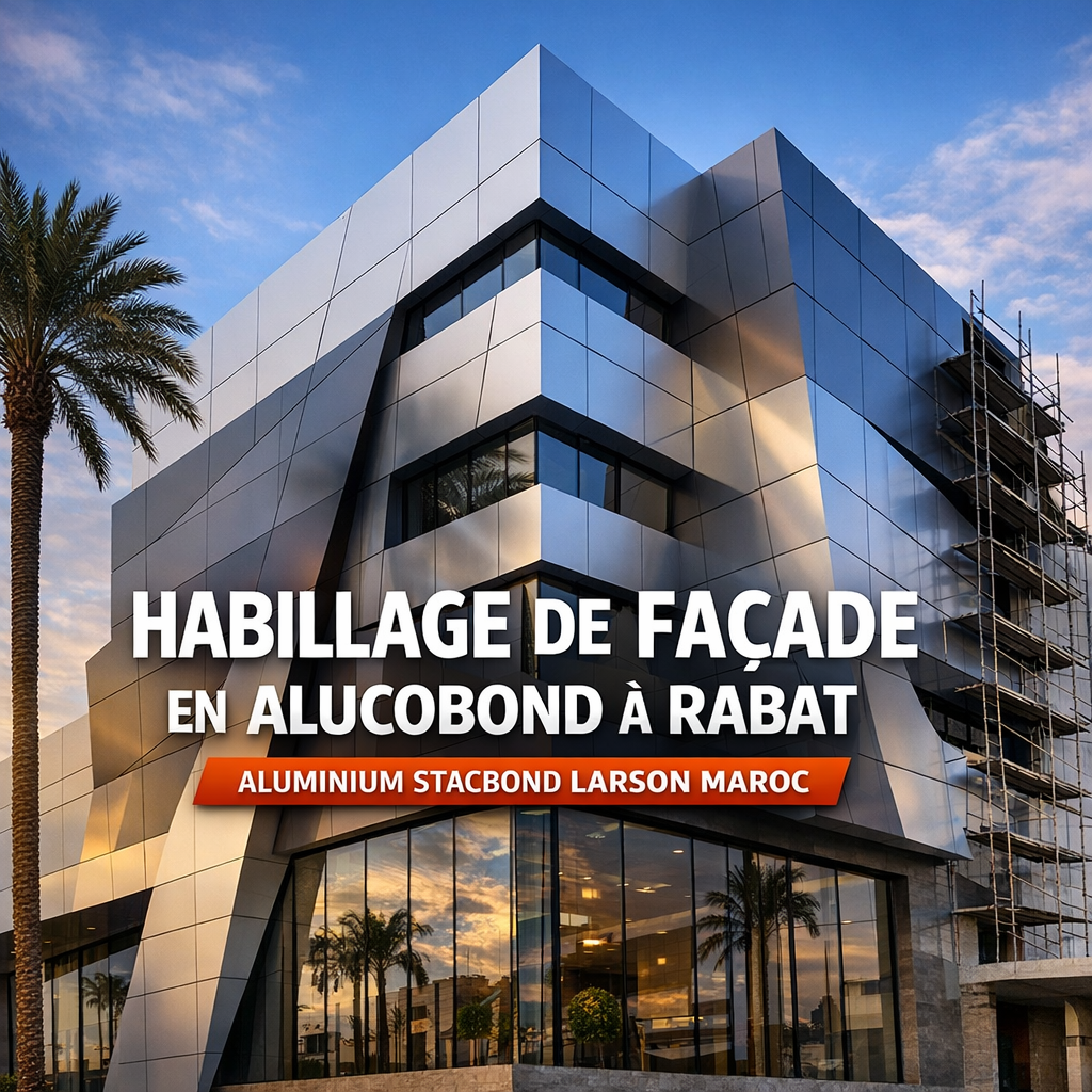 Habillage en Alucobond à Rabat
